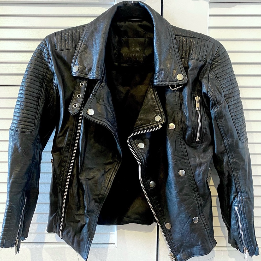 BURBERRY Leather Motocross Jacket